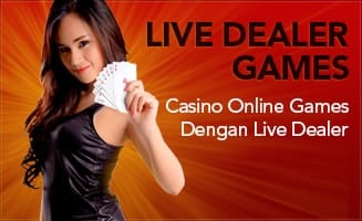 Tampilan permainan live casino